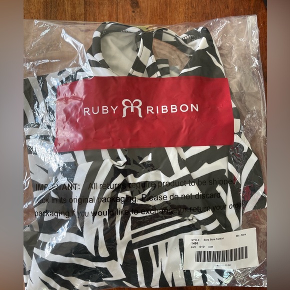 Ruby Ribbon Bora Bora Tankini (Top only) -10 - Picture 3 of 3